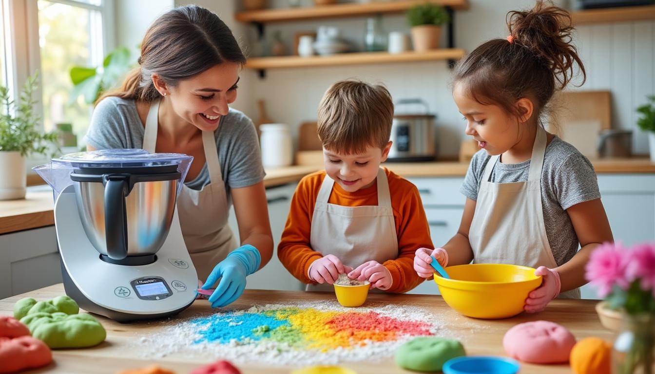 découvrez comment personnaliser votre pâte à modeler au thermomix en ajoutant des couleurs vibrantes. suivez nos conseils simples et créatifs pour réaliser des créations uniques qui stimuleront l'imagination des petits et des grands. transformez vos loisirs créatifs avec des recettes faciles et amusantes !