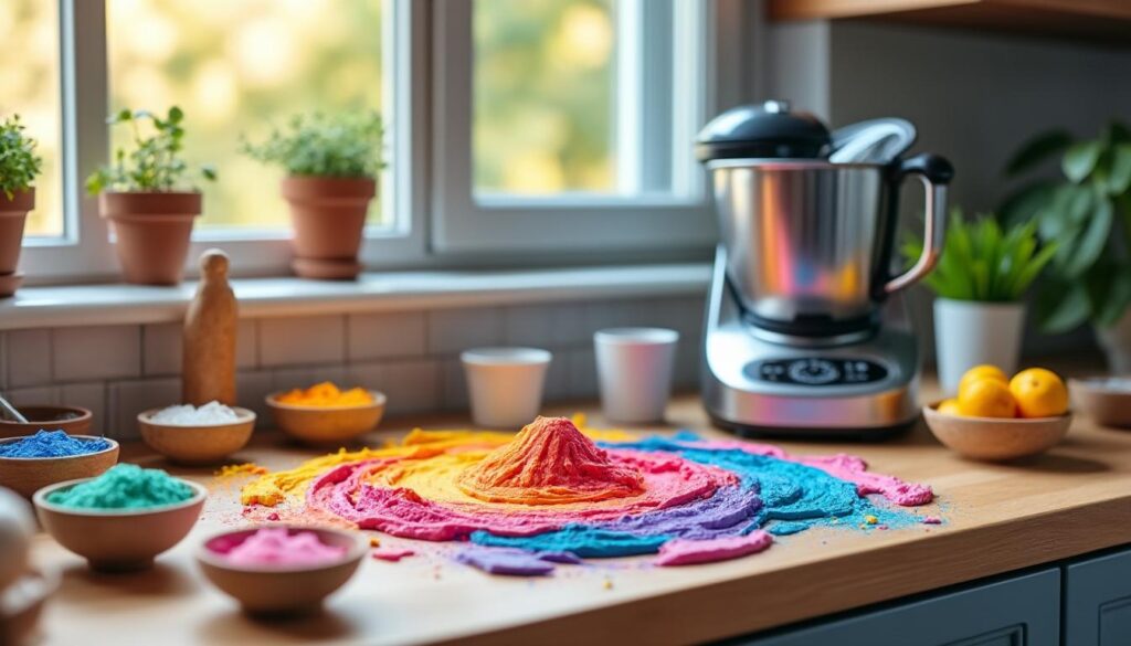 découvrez comment donner vie à votre pâte à modeler maison au thermomix grâce à des couleurs vibrantes. suivez notre guide étape par étape pour personnaliser vos créations et stimuler la créativité des enfants tout en vous amusant !