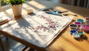 découvrez notre guide complet de la broderie de diamant pour débutants, avec des conseils étape par étape pour réussir vos créations artisanales brillantes et colorées.