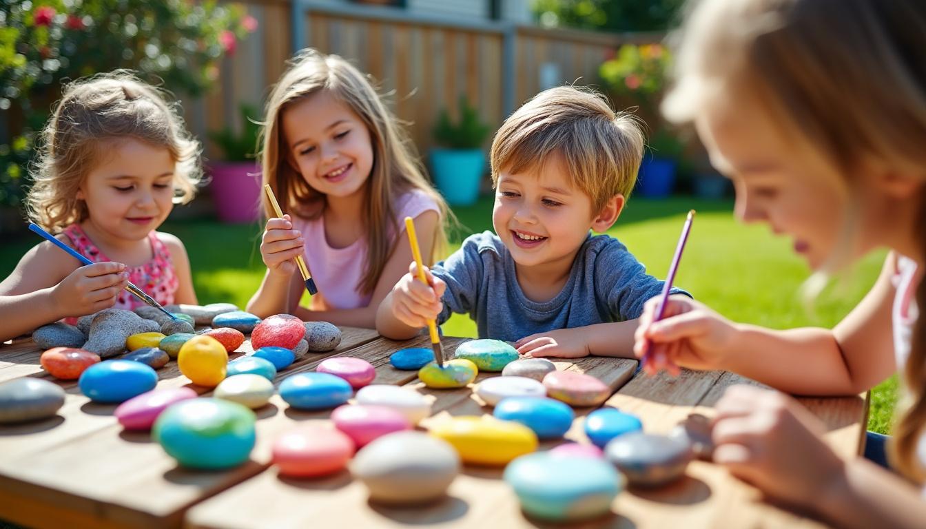 découvrez des jeux éducatifs avec des cailloux pour apprendre en s'amusant, développant créativité et compétences chez les enfants.