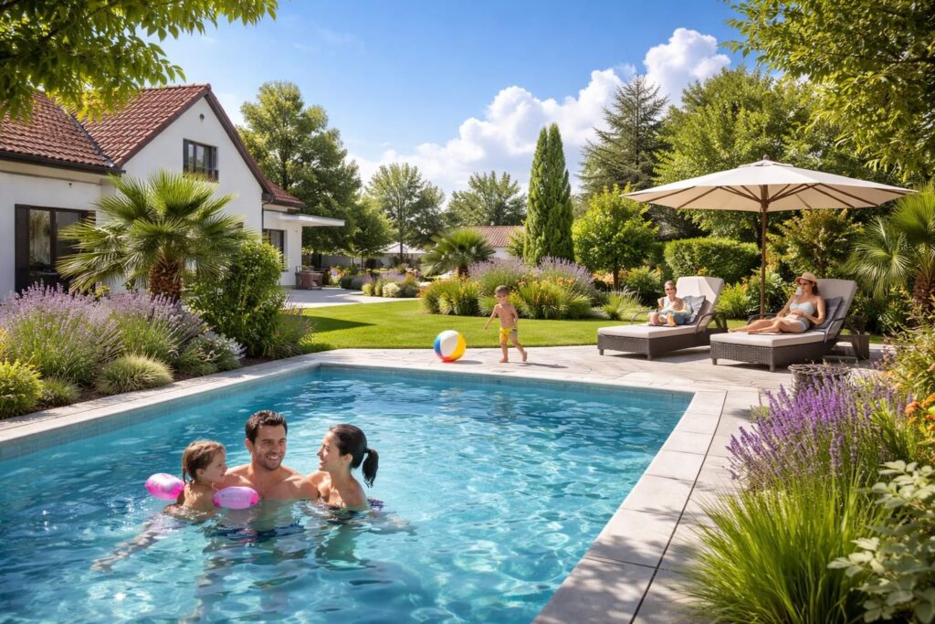 découvrez les bénéfices d'avoir une piscine dans votre jardin à erstein : détente, convivialité et valorisation de votre propriété tout au long de l'année.