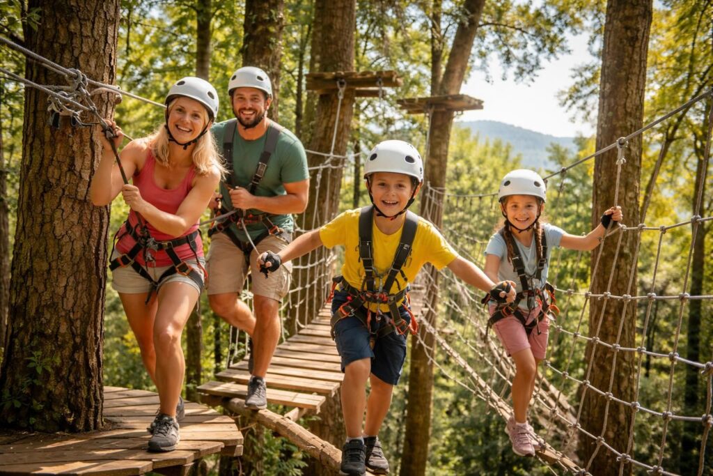 découvrez les meilleures expériences d'accrobranche à villefranche-sur-saône pour toute la famille. aventure, sécurité et fun garantis pour petits et grands en pleine nature.