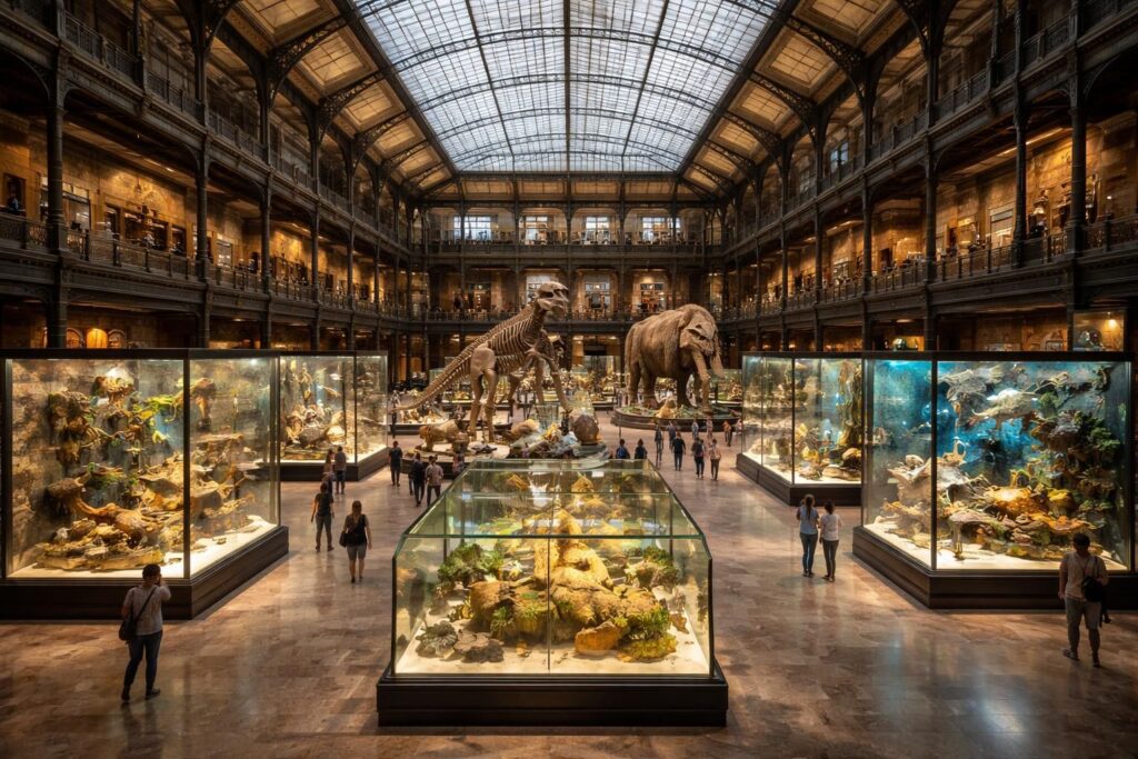 découvrez les merveilles naturelles et la diversité du vivant à travers les expositions fascinantes de la grande galerie de l'évolution.