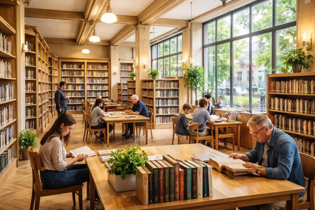 découvrez la bibliothèque de viroflay, un véritable trésor littéraire au cœur de la ville, offrant un accueil chaleureux, une riche collection de livres et des espaces de lecture confortables pour tous les passionnés de lecture.
