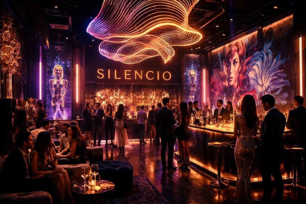 découvrez silencio, le club de nuit incontournable à new york où l'art et la fête se mêlent pour une expérience unique et mémorable.