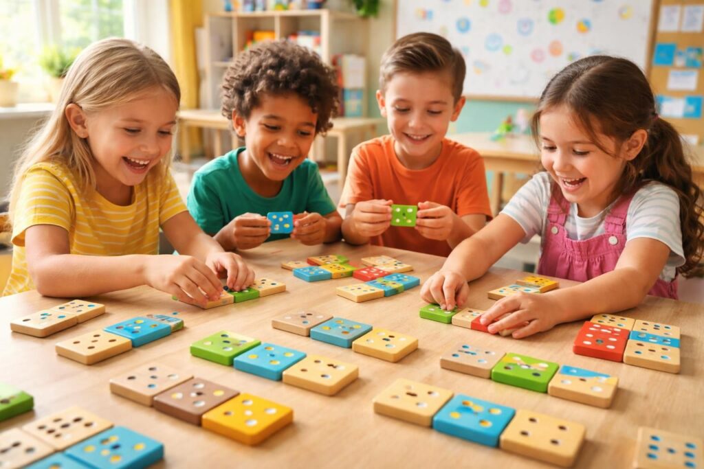 découvrez comment les dominos peuvent être utilisés comme un outil pédagogique innovant pour enseigner les mathématiques de manière ludique et interactive, favorisant l'apprentissage chez les élèves.