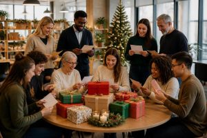 découvrez le générateur de secret santa parfait pour organiser facilement des échanges de cadeaux amusants et personnalisés, que vous ayez une grande ou une petite équipe.